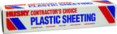 Poly-America CF0212-200C Painter's Sheeting, 2 mil Thick, 200 ft L, 12 ft W, Clear